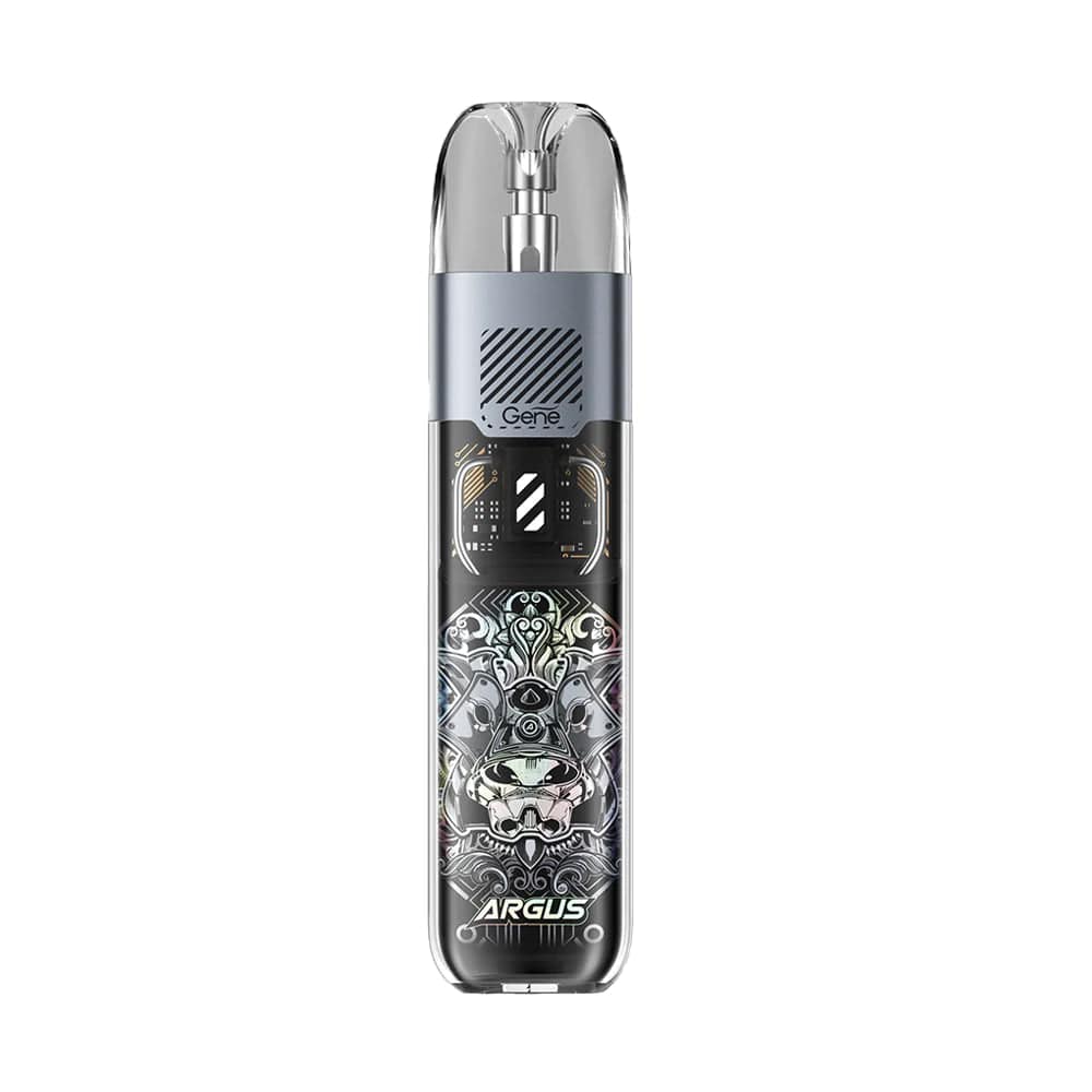 VOOPOO ARGUS P1S 25W pod system hardware with sleek design and compact size, featuring a removable pod and adjustable airflow.