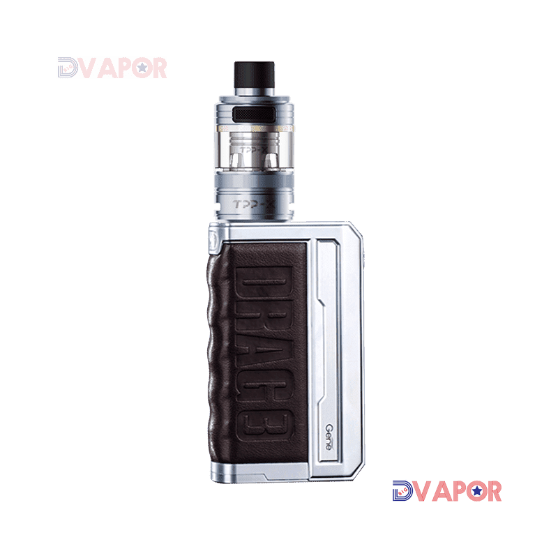 VOOPOO Drag 3 TPP-X Complete Kit with Pod Tank and Coils — Silver-Coffee Brown
