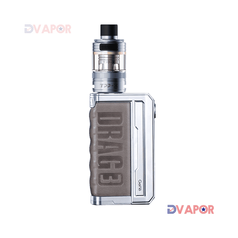 VOOPOO Drag 3 TPP-X Complete Kit with Pod Tank and Coils — Silver-Treasure Lime