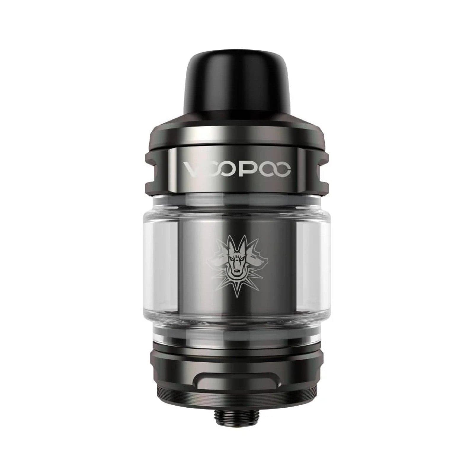 VOOPOO UFORCE-X vape tank with adjustable airflow and glass chamber, designed for use with VOOPOO vape devices.