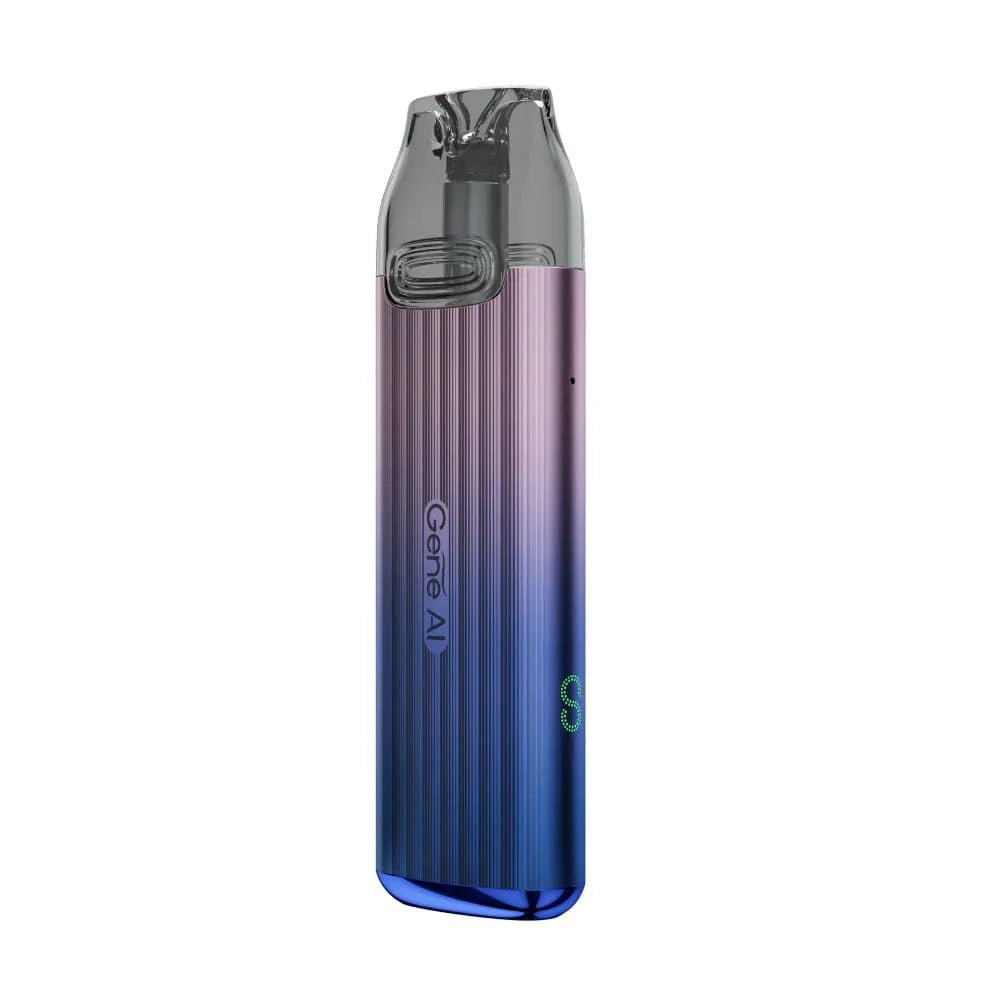 VOOPOO VMATE Infinity Pod System hardware with sleek design and compact shape, featuring mouthpiece and adjustable airflow.