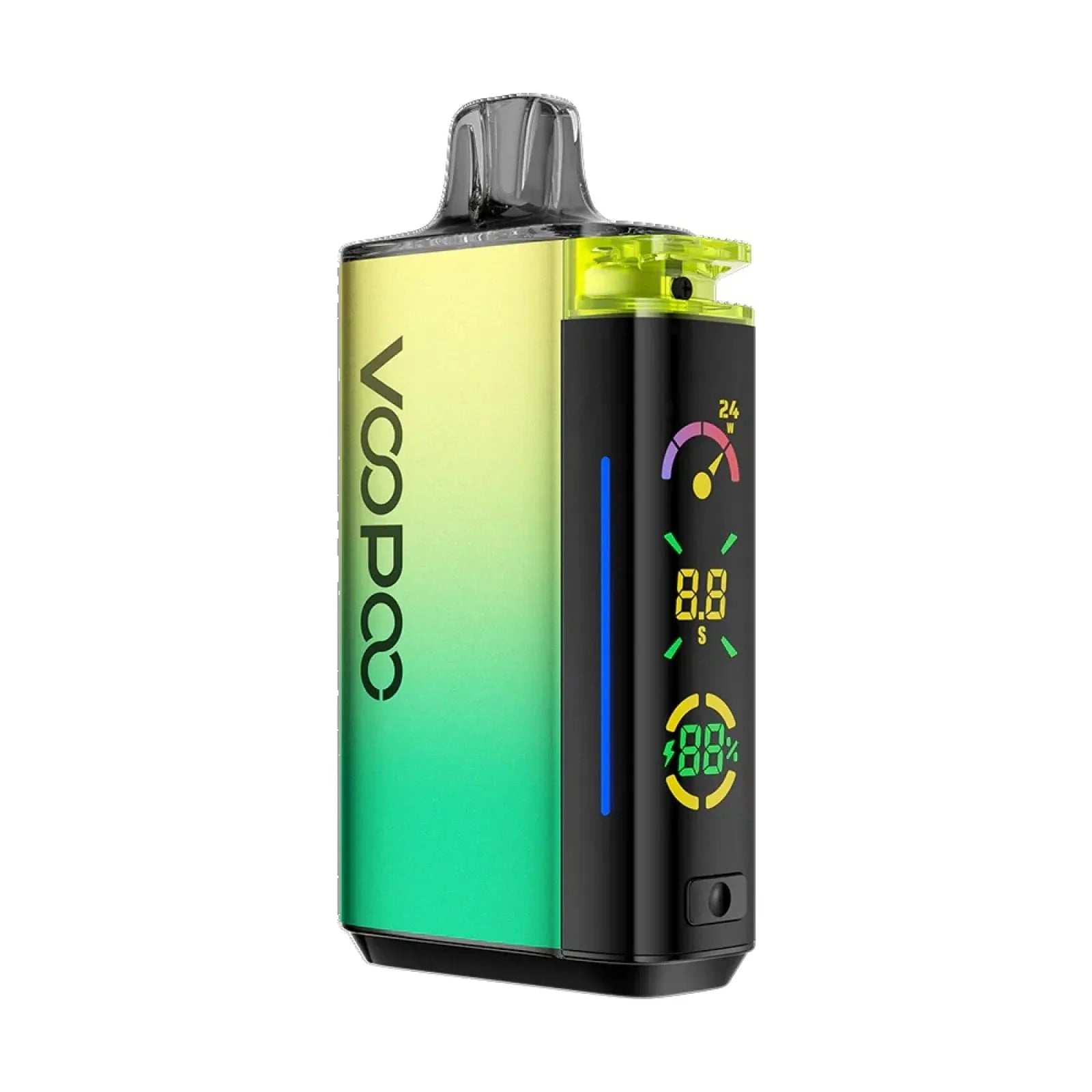 VOOPOO VRIZZ 24W pod kit with sleek design, compact hardware, and built-in mouthpiece for easy vaping.