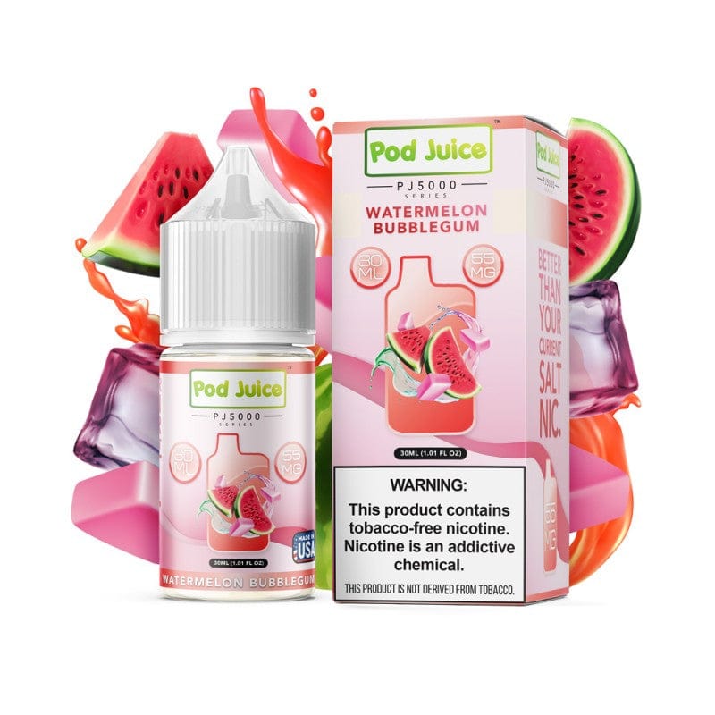 Pod Juice PJ5000 Salt - 30mL — Watermelon Bubblegum PJ5000