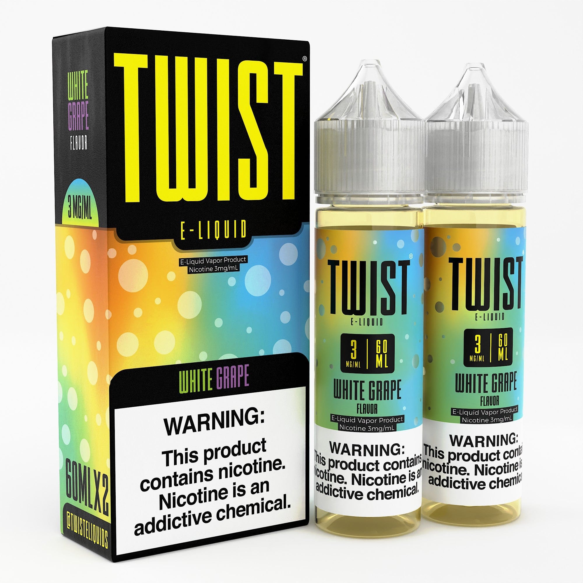 Twist E-Liquids - 120ml (60ml 2-Pack) — White Grape