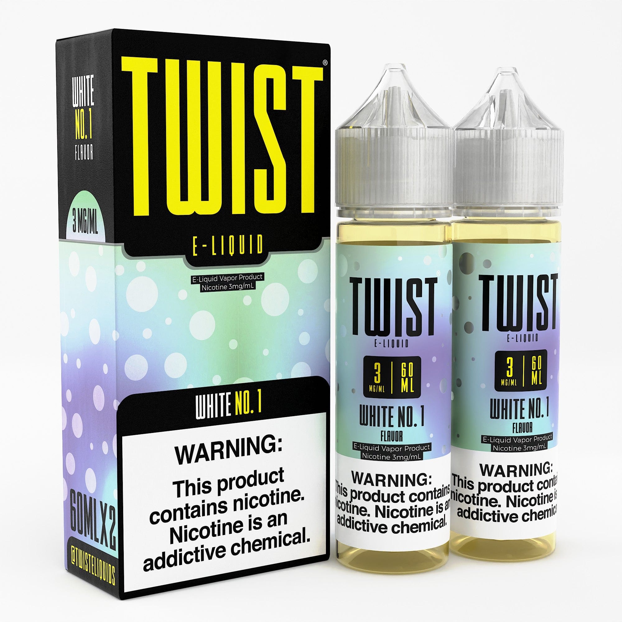 Twist E-Liquids - 120ml (60ml 2-Pack) — White No. 1