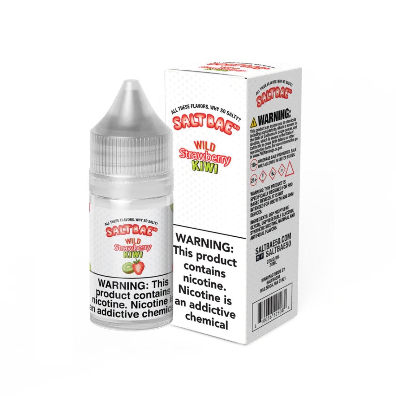 Salt Bae 50 - 30mL — Wild Strawberry Kiwi