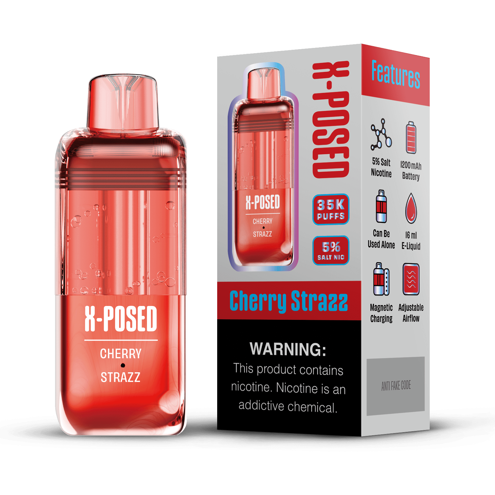 X-Posed 35K Refill Pod — Cherry Strazz