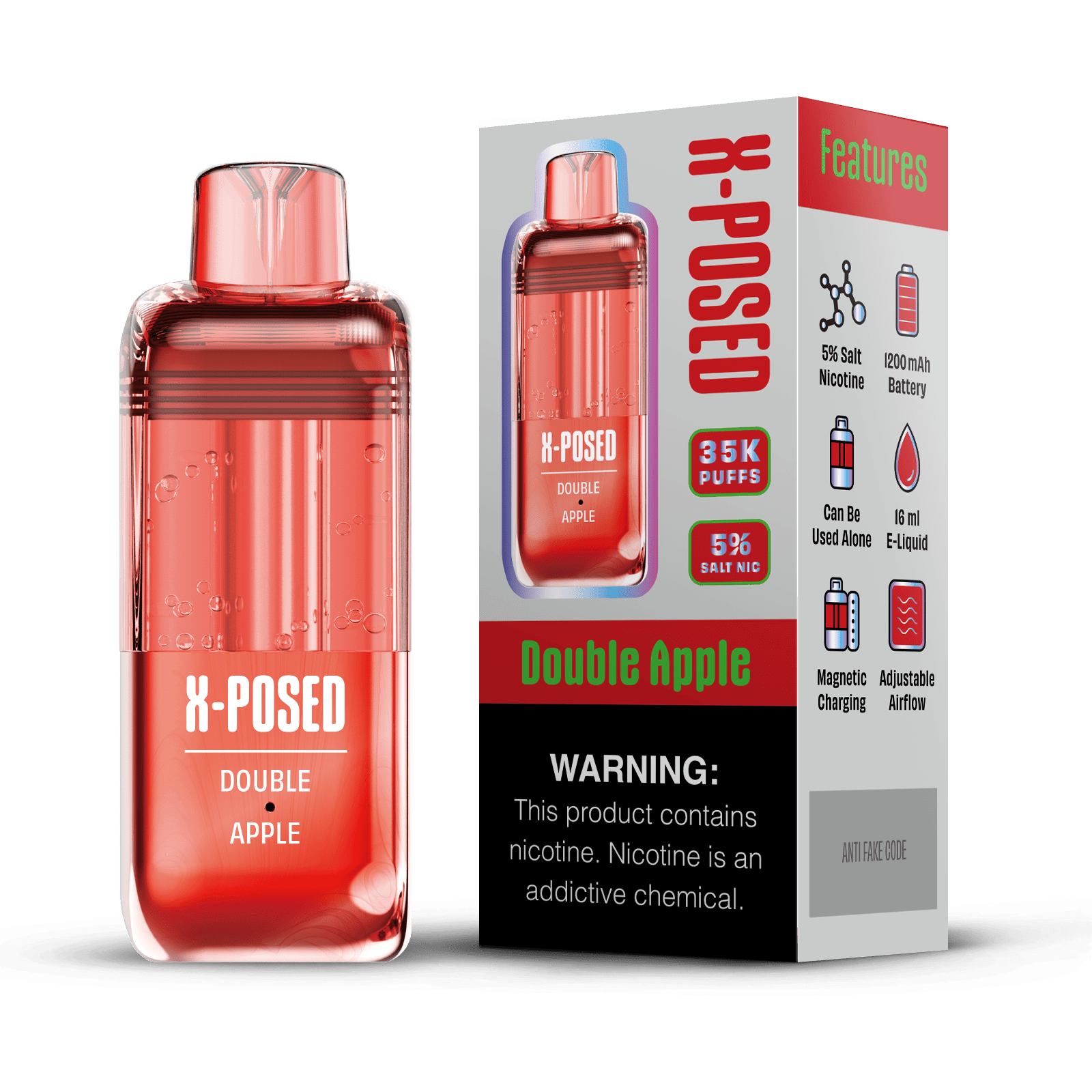 X-Posed 35K Refill Pod — Double Apple