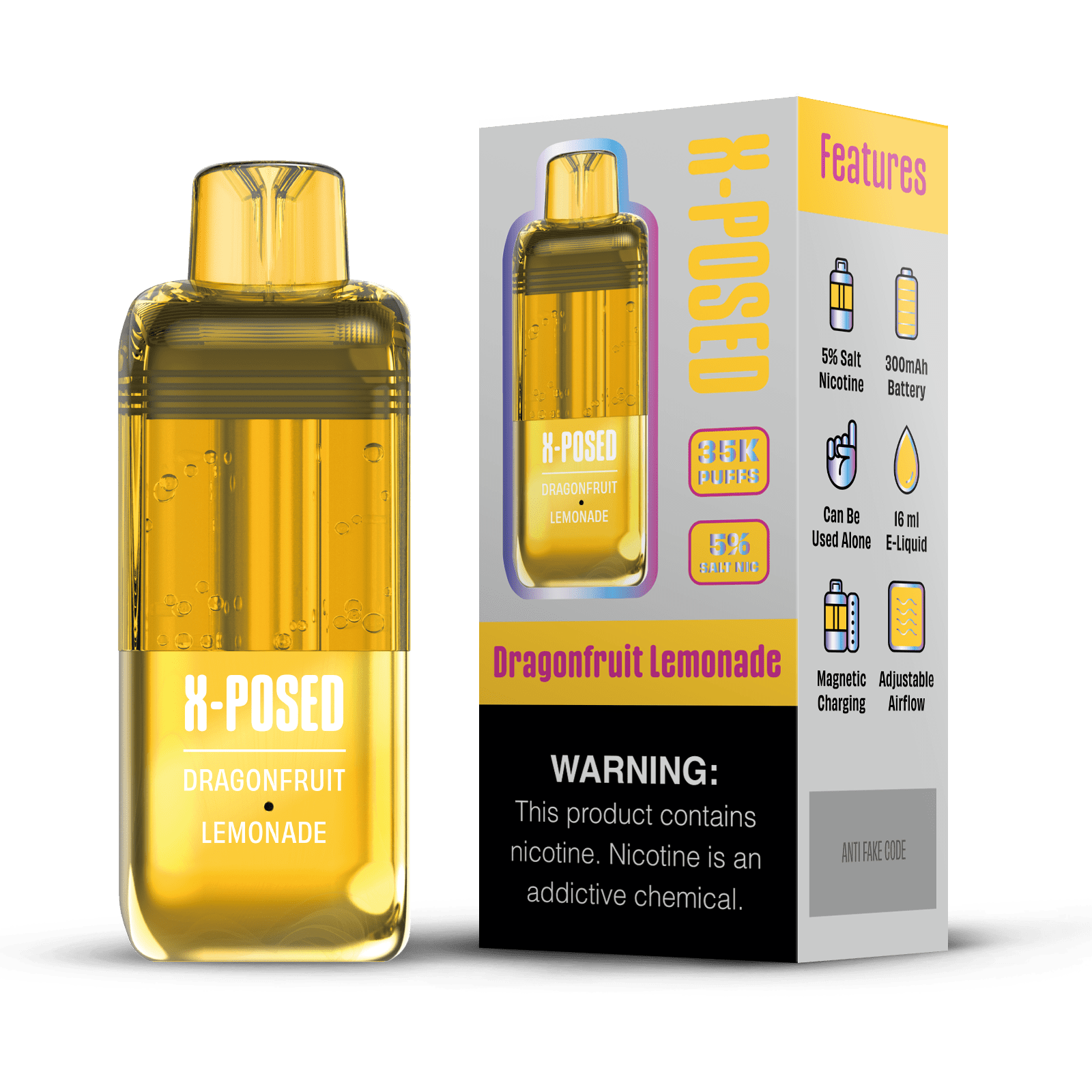 X-Posed 35K Refill Pod — Dragonfruit Lemonade