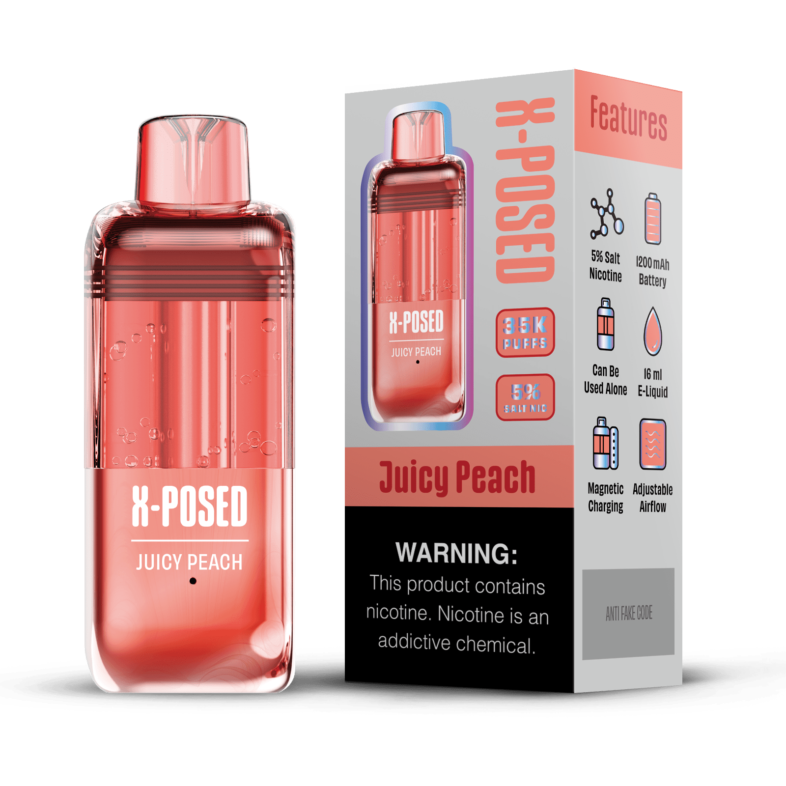 X-Posed 35K Refill Pod — Juicy Peach