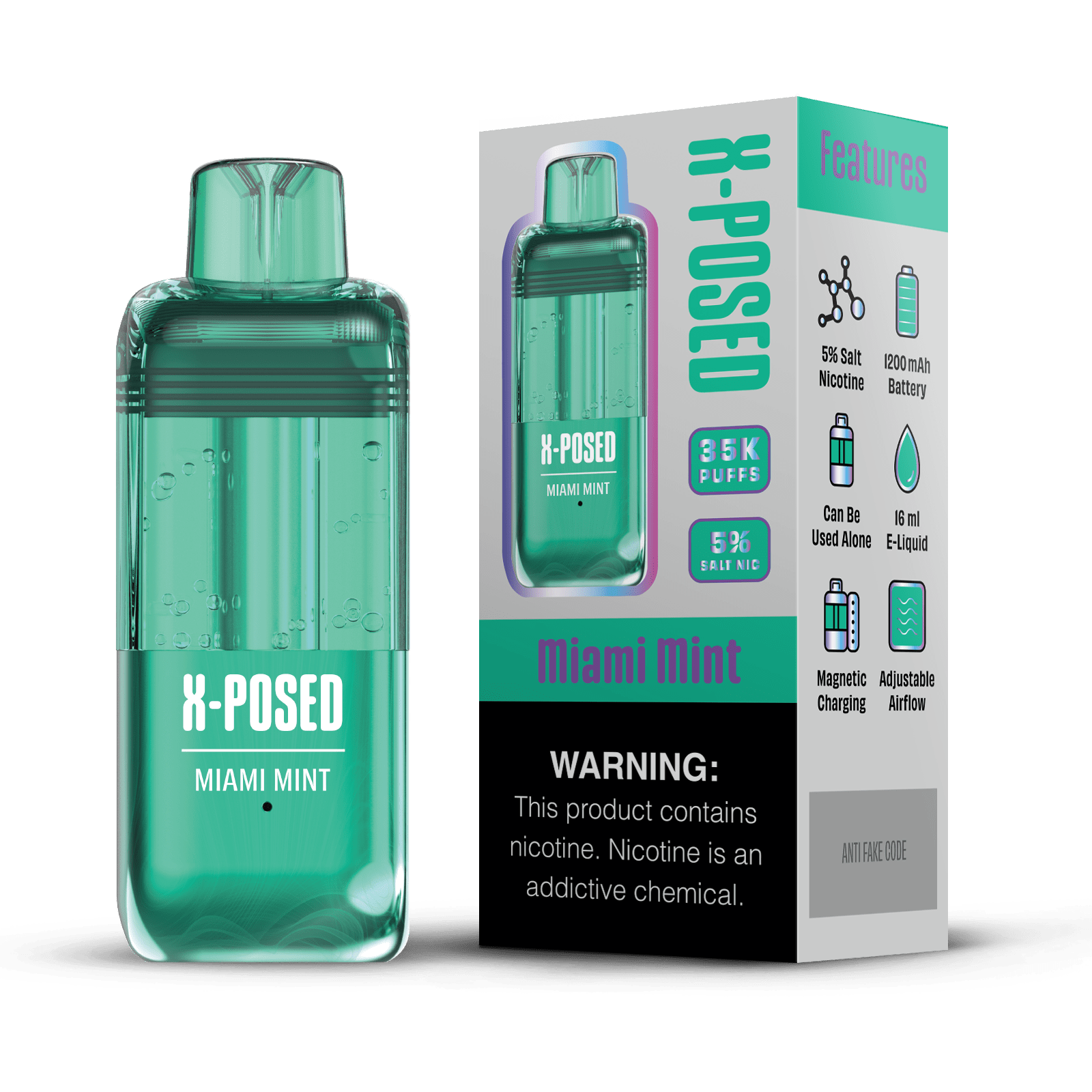 X-Posed 35K Refill Pod — Miami Mint